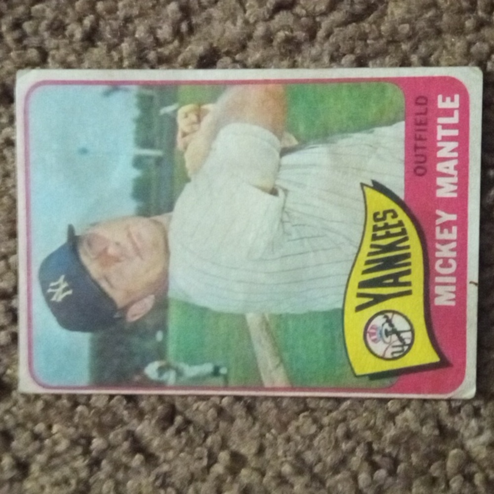 1965 Topps Micky mantle vintage baseball card